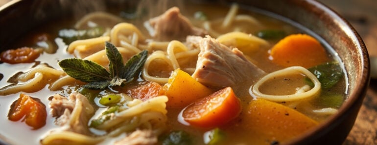Autumn Harvest Chicken Noodle Soup Recipe
