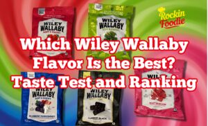 Wiley Wallaby licorice taste test featuring black red watermelon blueberry pomegranate and green apple flavors