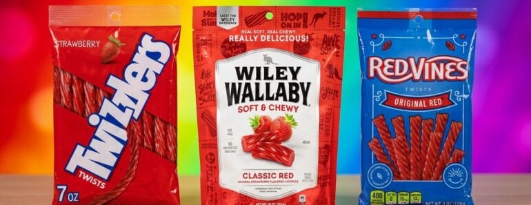 Best Red Licorice Ranked Twizzlers vs Red Vines vs Wiley Wallaby Taste Test