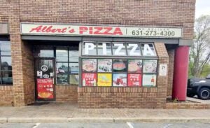 Pizza slices and lunch specials at Albert’s Pizza in Hauppauge, New York