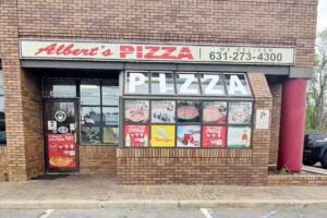 Pizza slices and lunch specials at Albert’s Pizza in Hauppauge, New York