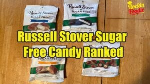 Russell Stover sugar free chocolates including mint caramel coconut and peanut candies ranked in a taste test