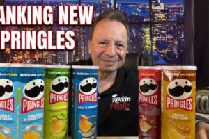 Several Pringles flavors ranked during a RockinFoodie taste test
