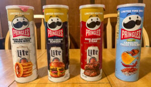 Four limited edition Pringles flavors ranked from worst to best during a RockinFoodie taste test