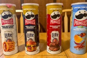 Four limited edition Pringles flavors ranked from worst to best during a RockinFoodie taste test